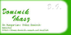 dominik ihasz business card