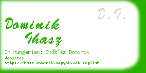 dominik ihasz business card